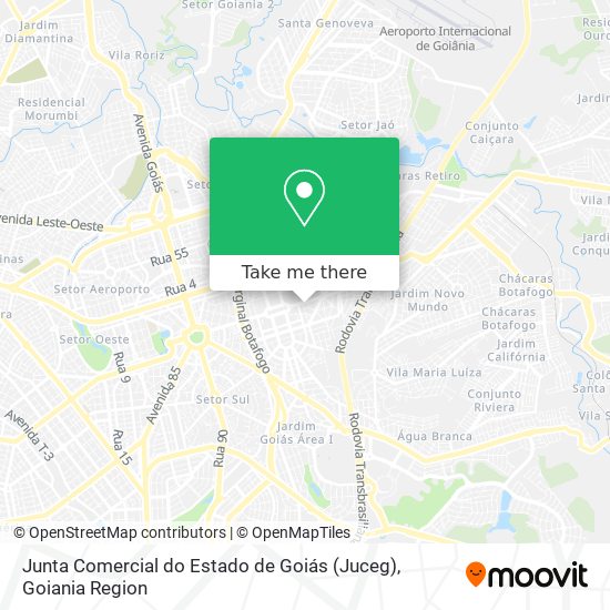 Junta Comercial do Estado de Goiás (Juceg) map