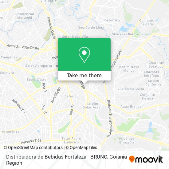 Mapa Distribuidora de Bebidas Fortaleza - BRUNO
