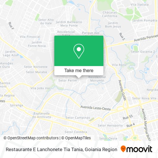 Mapa Restaurante E Lanchonete Tia Tania