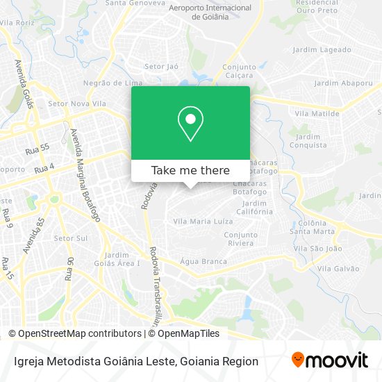Igreja Metodista Goiânia Leste map