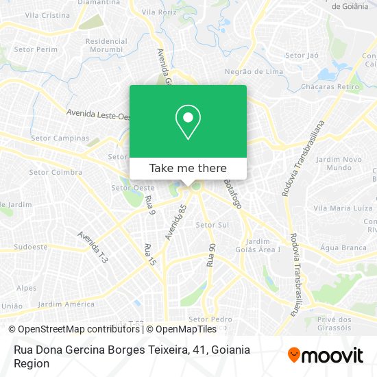 Mapa Rua Dona Gercina Borges Teixeira, 41
