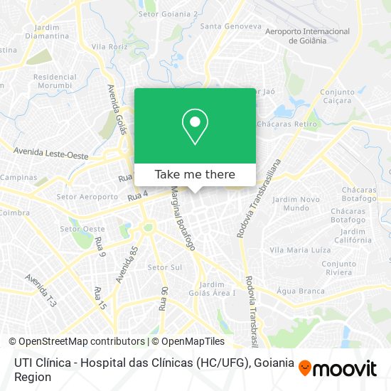 UTI Clínica - Hospital das Clínicas (HC / UFG) map