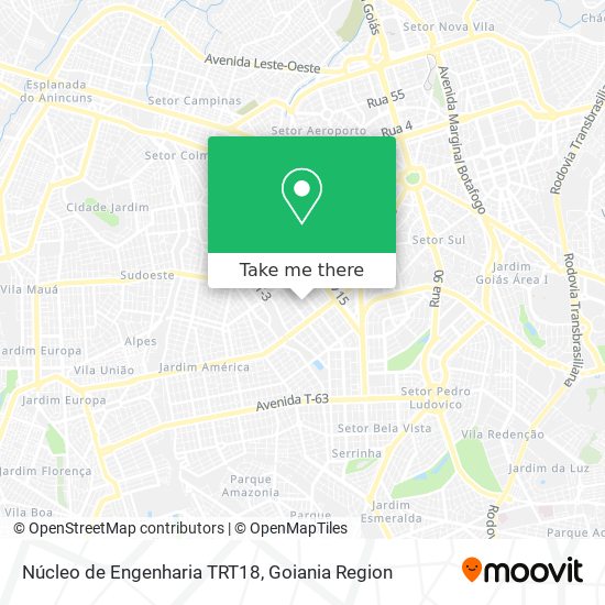 Núcleo de Engenharia  TRT18 map