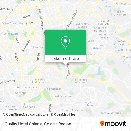 Quality Hotel Goiania map