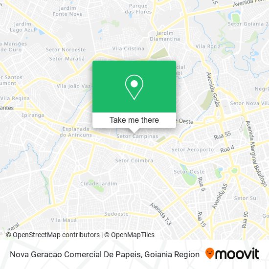 Nova Geracao Comercial De Papeis map