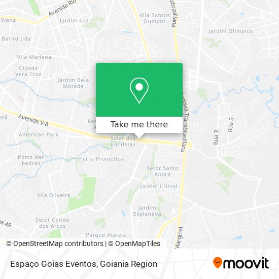 Mapa Espaço Goias Eventos