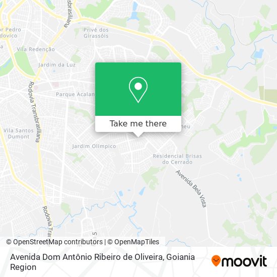 Mapa Avenida Dom Antônio Ribeiro de Oliveira
