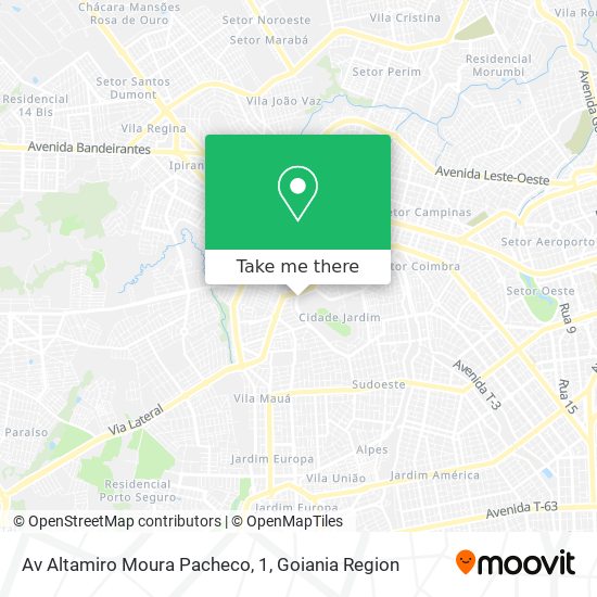 Mapa Av Altamiro Moura Pacheco, 1