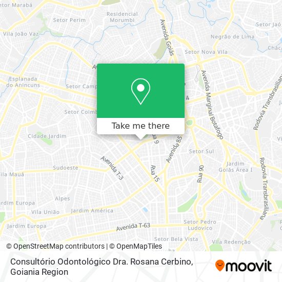 Consultório Odontológico Dra. Rosana Cerbino map