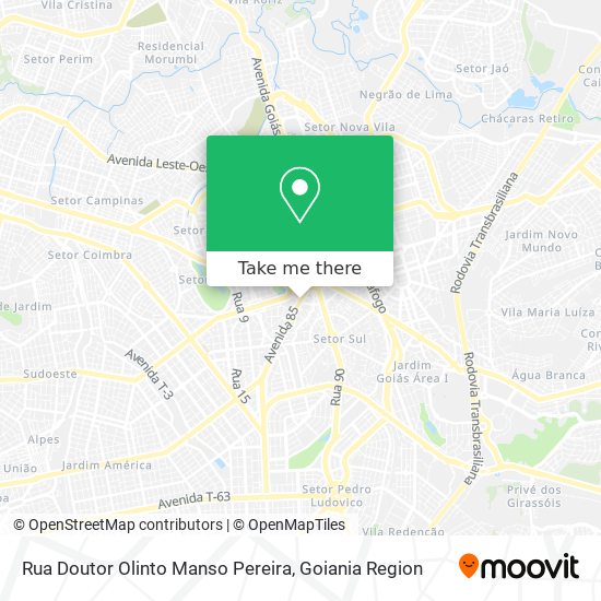 Rua Doutor Olinto Manso Pereira map