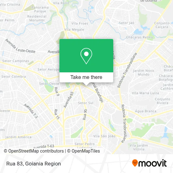 Rua 83 map