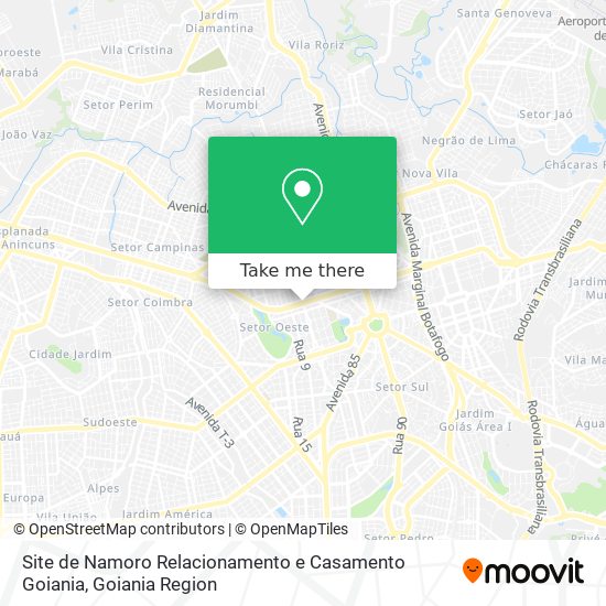 Site de Namoro Relacionamento e Casamento Goiania map