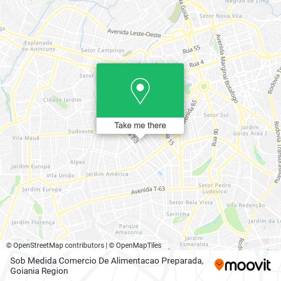 Sob Medida Comercio De Alimentacao Preparada map