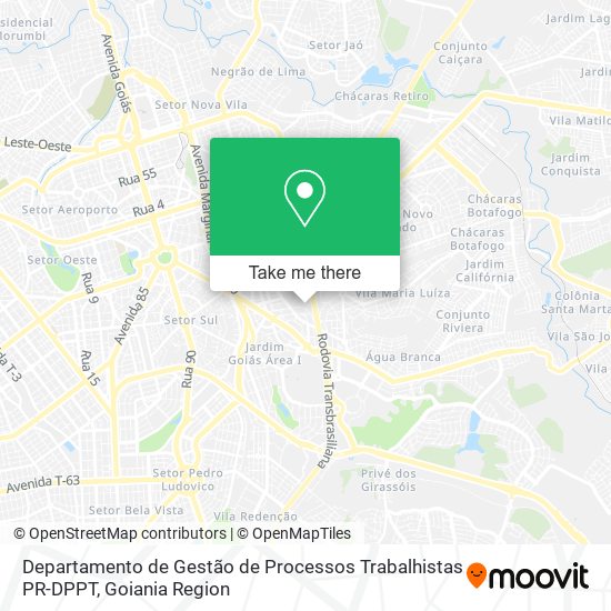 Departamento de Gestão de Processos Trabalhistas PR-DPPT map