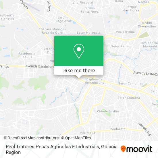 Real Tratores Pecas Agricolas E Industriais map