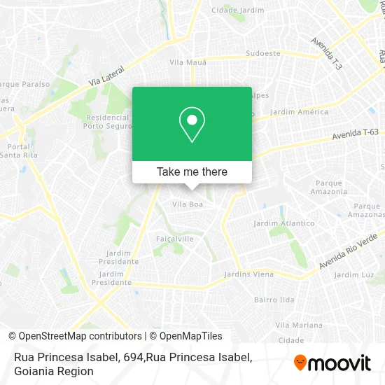 Rua Princesa Isabel, 694,Rua Princesa Isabel map