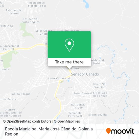 Mapa Escola Municipal Maria José Cândido