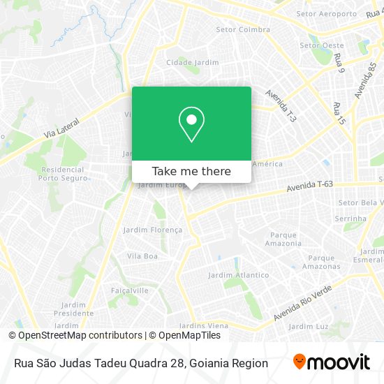 Rua São Judas Tadeu Quadra 28 map