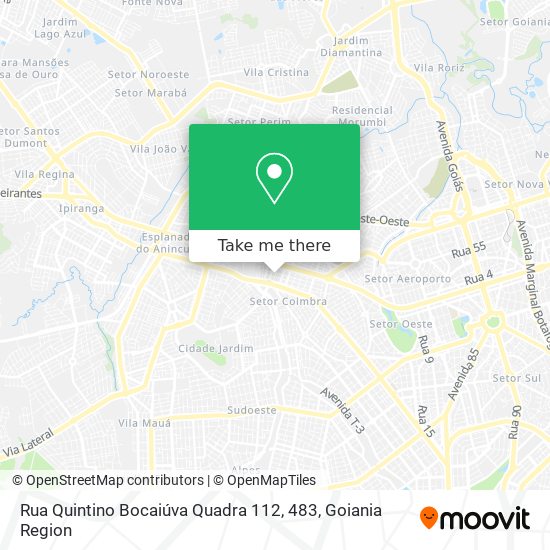 Mapa Rua Quintino Bocaiúva Quadra 112, 483