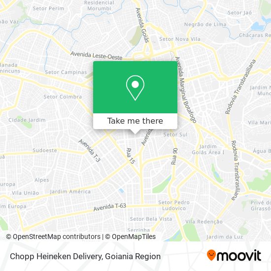 Chopp Heineken Delivery map