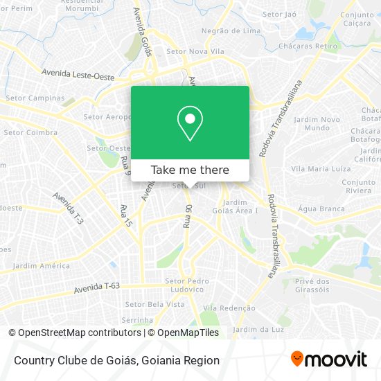 Country Clube de Goiás map