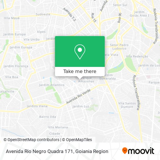 Avenida Rio Negro Quadra 171 map