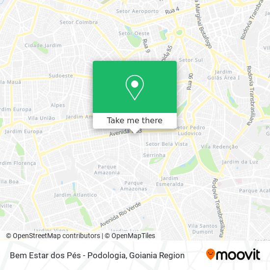 Bem Estar dos Pés - Podologia map