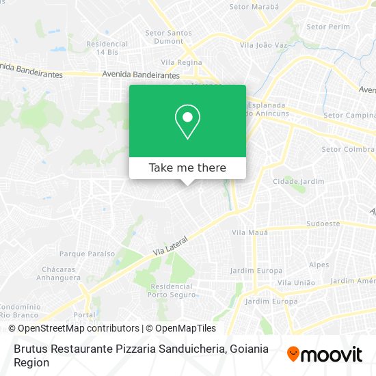 Brutus Restaurante Pizzaria Sanduicheria map