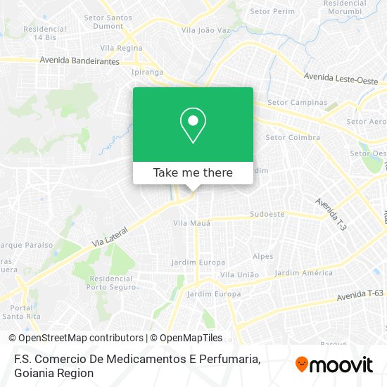F.S. Comercio De Medicamentos E Perfumaria map