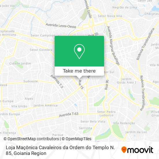 Loja Maçônica Cavaleiros da Ordem do Templo N. 85 map