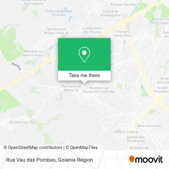 Rua Vau das Pombas map