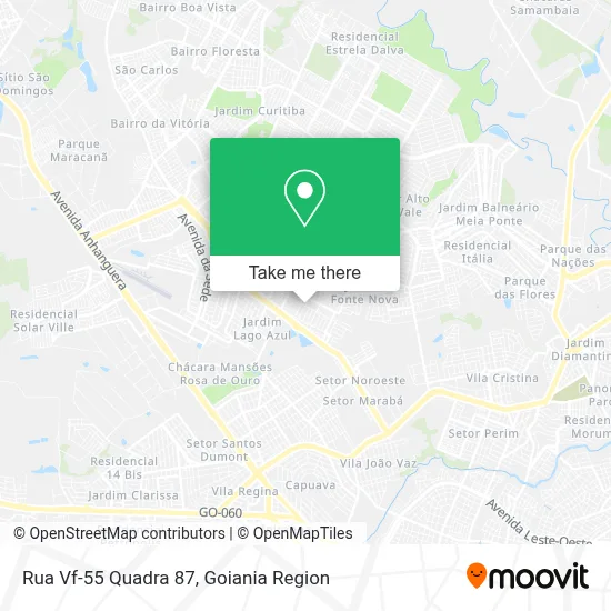 Rua Vf-55 Quadra 87 map