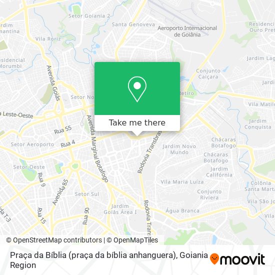 Praça da Bíblia (praça da bíblia anhanguera) map