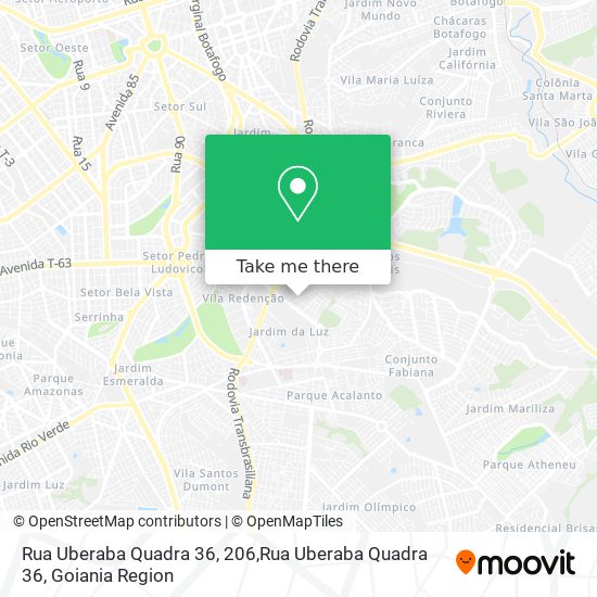 Rua Uberaba Quadra 36, 206,Rua Uberaba Quadra 36 map