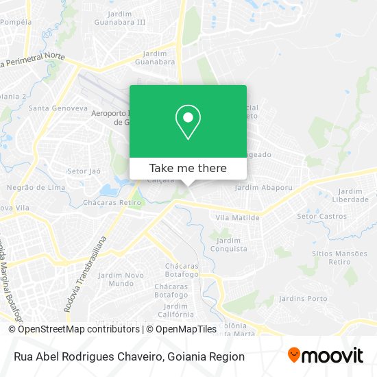 Mapa Rua Abel Rodrigues Chaveiro