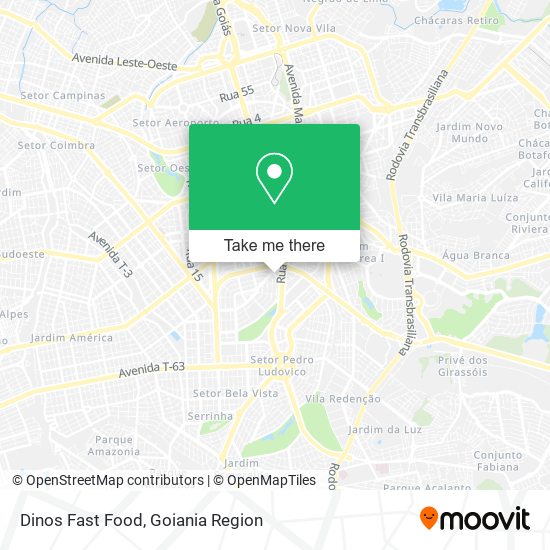 Dinos Fast Food map