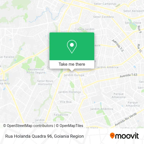 Rua Holanda Quadra 96 map
