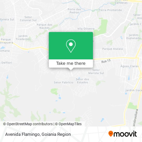 Avenida Flamingo map