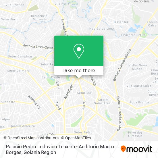 Palácio Pedro Ludovico Teixeira - Auditório Mauro Borges map