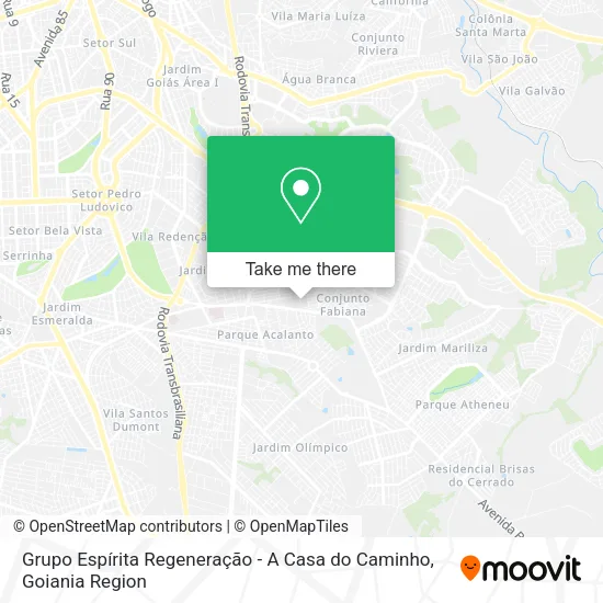 Grupo Espírita Regeneração - A Casa do Caminho map