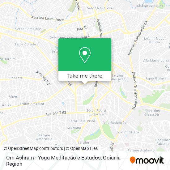 Mapa Om Ashram - Yoga Meditação e Estudos