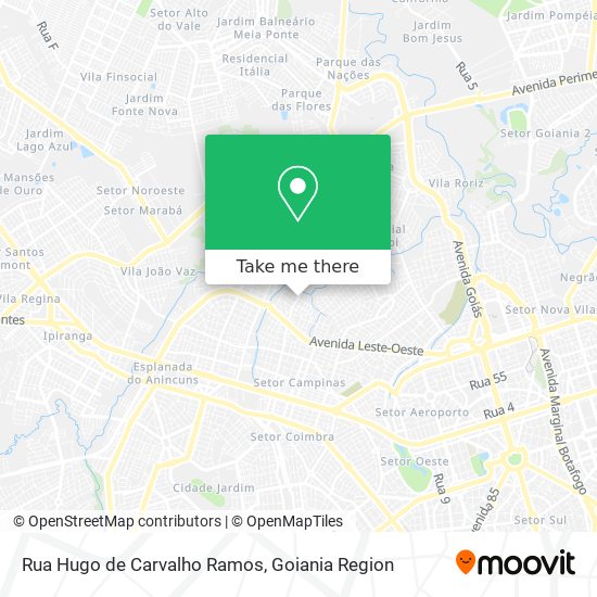 Mapa Rua Hugo de Carvalho Ramos