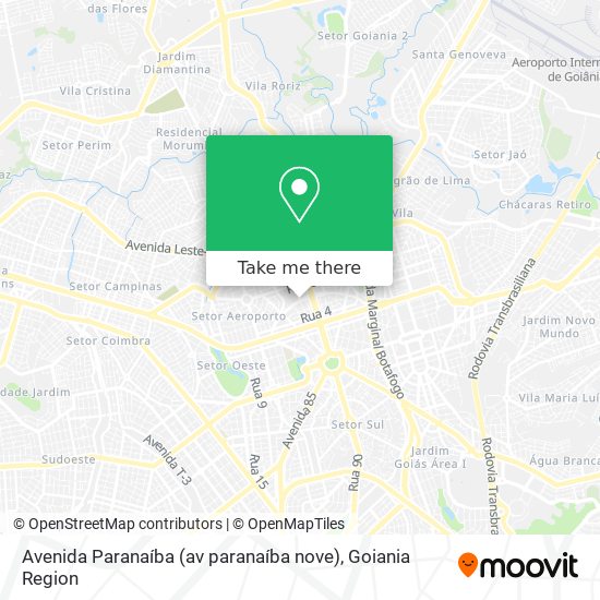 Mapa Avenida Paranaíba (av paranaíba nove)