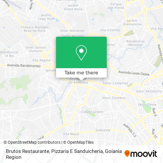 Brutos Restaurante, Pizzaria E Sanduicheria map