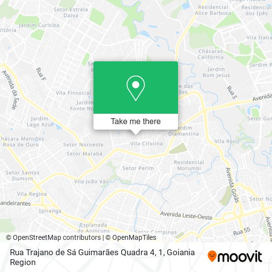 Mapa Rua Trajano de Sá Guimarães Quadra 4, 1