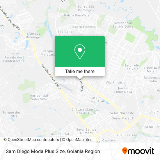 Sam Diego Moda Plus Size map