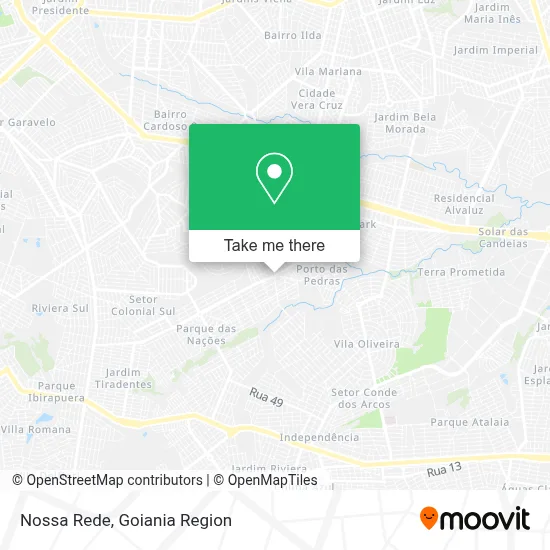 Nossa Rede map