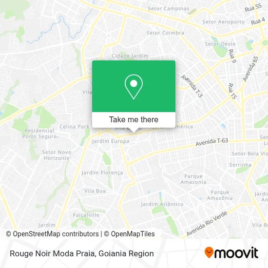Rouge Noir Moda Praia map