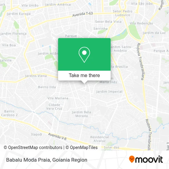Babalu Moda Praia map