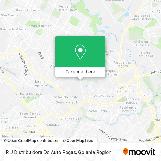 R J Distribuidora De Auto Peças map
